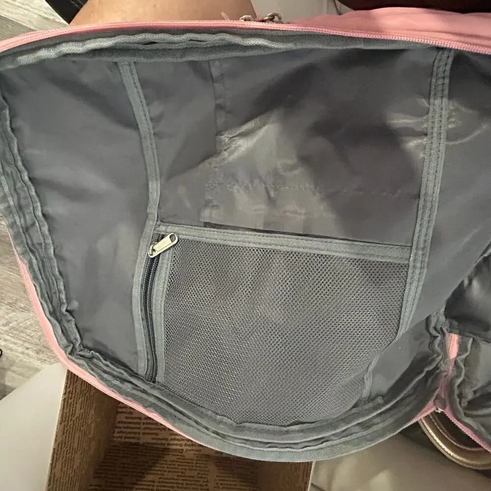 Travel Backpack Carry On Personal Item Pink Laptop Weekender Clamshell 18